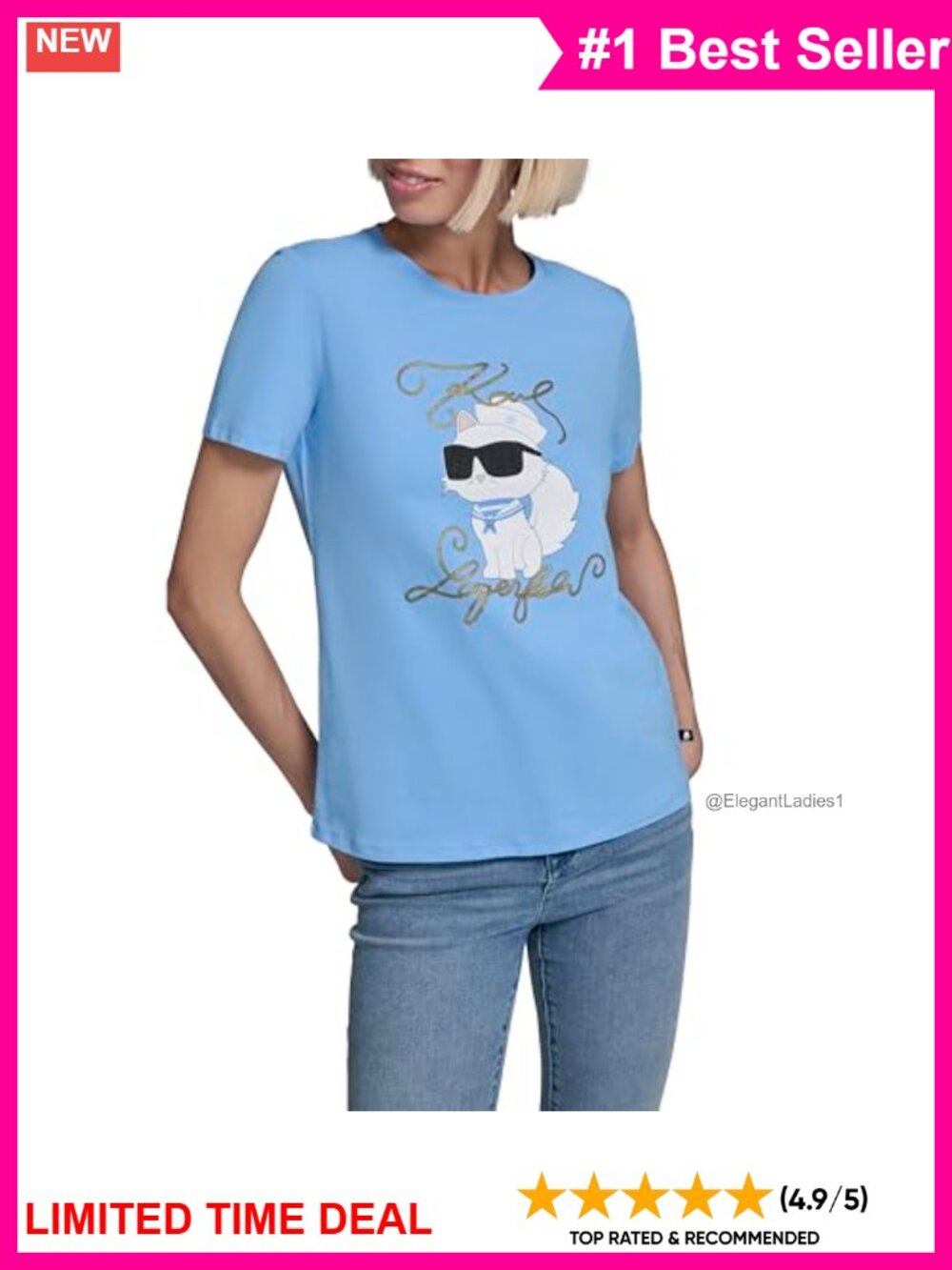 Karl Lagerfeld Short Sleeve Crew Neck Logo T-Shirt Regular Fit